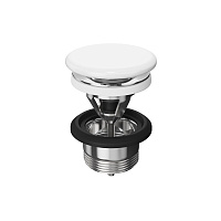 Донный клапан для раковины Kerama Marazzi DRR.2\WHT белый глянцевый