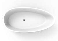 Ванна из искусственного камня Timo Rali RALI1700 170x82 Solid surface, белый матовый