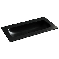 Раковина накладная Ceramicanova Grace CN7019MBwx 91x45,7x13,7 без отв. под смес., черный матовый