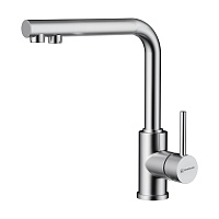 Смеситель Omoikiri Nakagawa-2-Plus-BN 4994342 для кухонной мойки, нержавеющая сталь