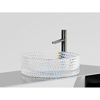 Раковина накладная Ceramicanova Cristal CN6059 36x36x11.2 неон
