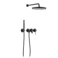 Душевой комплект Timo Saona SX-2348/03SM черный матовый