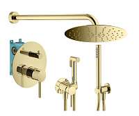 Душевой комплект Plumberia Selection Ixo KITZXO18OR для ванны, золото 24 карат