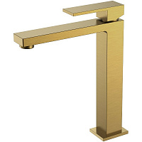 Смеситель Boheme Qubic 472-BR для раковины, высокий, бронза