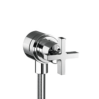 Шланговое подключение Axor Citterio 39883000 с крестовой рукояткой, хром
