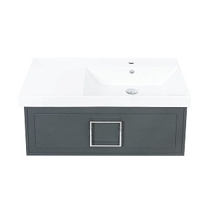 Тумба под раковину La Fenice Cubo FNC-01-CUB-G-90 Grigio серый матовый