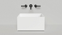 Раковина накладная Salini Armonia Square 02 130522M S-Stone 45x45 белый матовый