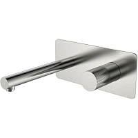 Смеситель Boheme Stick 125-NB.2 для раковины, ручка Touch, никель брашированный