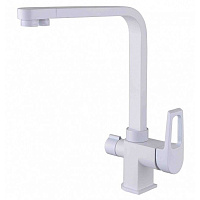 Смеситель Zorg Sanitary ZR 334 YF-WHITE для кухонной мойки, белый