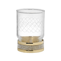Стакан Boheme Royal Crystal 10931-G для зубных щеток, золото