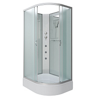 Душевая кабина Niagara Classic NG-33974-14LBKG 90x70x200 стекло матовое/профиль серебро