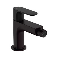 Смеситель Hansgrohe Rebris S 72212670 для биде, с металлическим сливным гарнитуром, черный матовый