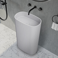 Раковина отдельностоящая ABBER Stein AS2502-H белый матовый