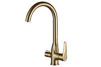 Смеситель Zorg Steel Hammer SH 910 BRONZE для кухонной мойки/для фильтра, бронза