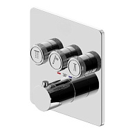 Смеситель Plumberia Selection PSBOX PSB2903CR для душа, на 3 выхода(внешняя часть), хром глянцевый