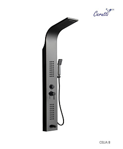 Душевая панель Ceruttispa Celia CT10401 черный