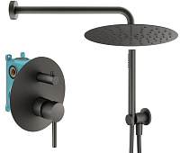 Душевой комплект Plumberia Selection Ixo KITXO18GR для ванны, графит матовый