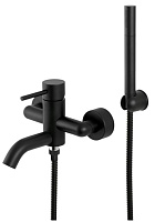 Смеситель Remer X Style X02NO для ванны с душем, черный матовый