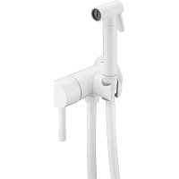 Гигиенический душ со смесителем Boheme Uno 467-MW для биде, белый матовый