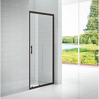 Душевая дверь в нишу Cezares Eco ECO-O-BF-1-120-C-NERO прозрачное стекло
