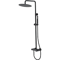 Душевая стойка Boheme Stick 128-BB.4 ручка Spirale, черный матовый