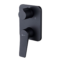 Смеситель Lemark Bronx LM3728BL для ванны и душа, черный