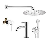 Душевой комплект Plumberia Selection Ixo KITZXO01CR53 для ванны, хром