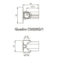 Скрытая монтажная часть Nicolazzi Unico C5523Q/1 для смесителя