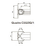 Скрытая монтажная часть Nicolazzi Unico C5523Q/1 для смесителя