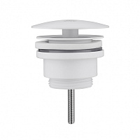 Донный клапан ABBER AF0012W без перелива, белый
