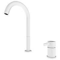 Смеситель Remer Metrica MC57LBO для раковины, белый матовый