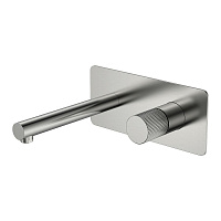 Смеситель Boheme Stick 125-NB.3 для раковины, ручка Linea, никель