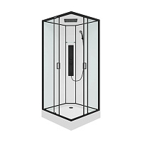 Душевая кабина Parly Ami Quadro 90x90x215 черный