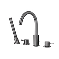 Cмеситель ABBER Wasser Kreis AF8113NG для ванны с душем, никель