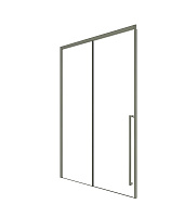 Душевая дверь Timo TDSS-130/13C-8R T49R 130x200 прозрачное/никель