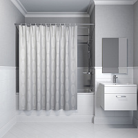 Шторка на ванну IDDIS Base BD05P18i11 серый