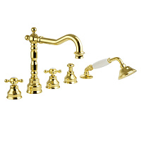 Смеситель Migliore Revival 19507 на борт ванны, золото