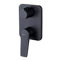 Смеситель Lemark Bronx LM3727BL для ванны и душа, черный