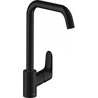 Смеситель Hansgrohe Focus 31820670 для кухонной мойки, черный матовый