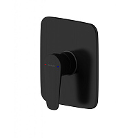 Смеситель Bravat Source PB8173218BW-ENG для душа, черный