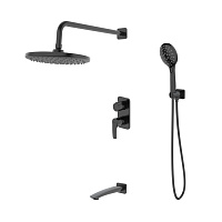 Душевой комплект IDDIS Ray RAYBL03i68 черный матовый