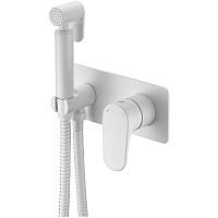 Гигиенический душ со смесителем Boheme Spectre 457-MW для биде, белый матовый