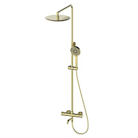 Душевая система Wonzon & Woghand WW-88739903-BG с термостатом, брашированное золото