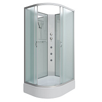 Душевая кабина Niagara Classic NG-33194-14RBKG 110x90x200 стекло матовое/профиль серебро