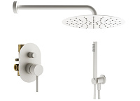 Душевой комплект Plumberia Selection Ixo KITXO15BO для ванны, белый матовый