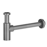Сифон Newform X-Steel 316 244X.59.064 для раковины, brushed gun metal