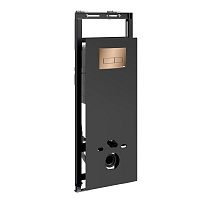 Система инсталляции WasserKRAFT Salm 27TLT.010.ME.BL.RG03 для унитаза, золото розовое