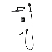 Душевой комплект Lemark Bronx LM3742BL черный