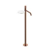Смеситель Boheme Stick 120-CB.3 для раковины, ручка Linea, брашированная медь