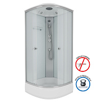 Душевая кабина Niagara Eco E90/26/MT 90x90x215 L/R стекло матовое/профиль серебро